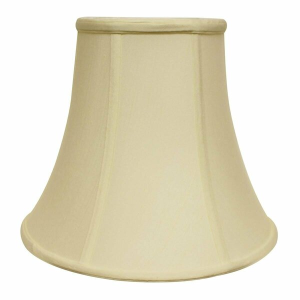 Homeroots 18 in. Ivory Premium Bell Monay Shantung Lampshade, Egg 469616